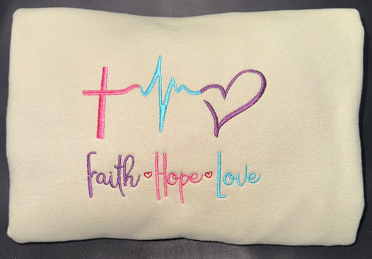 Faith Hope Love - Adults' Pullover or Hoodie