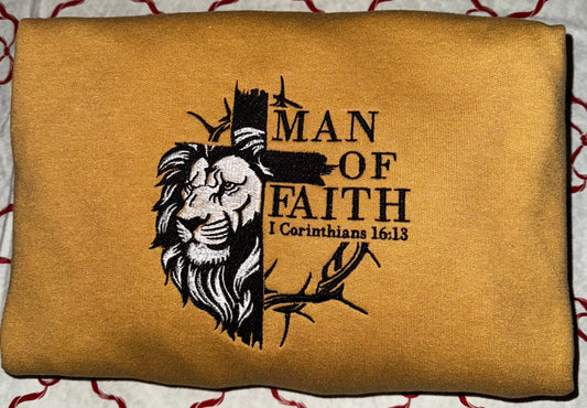 Man Of Faith - Adults' Pullover or Hoodie